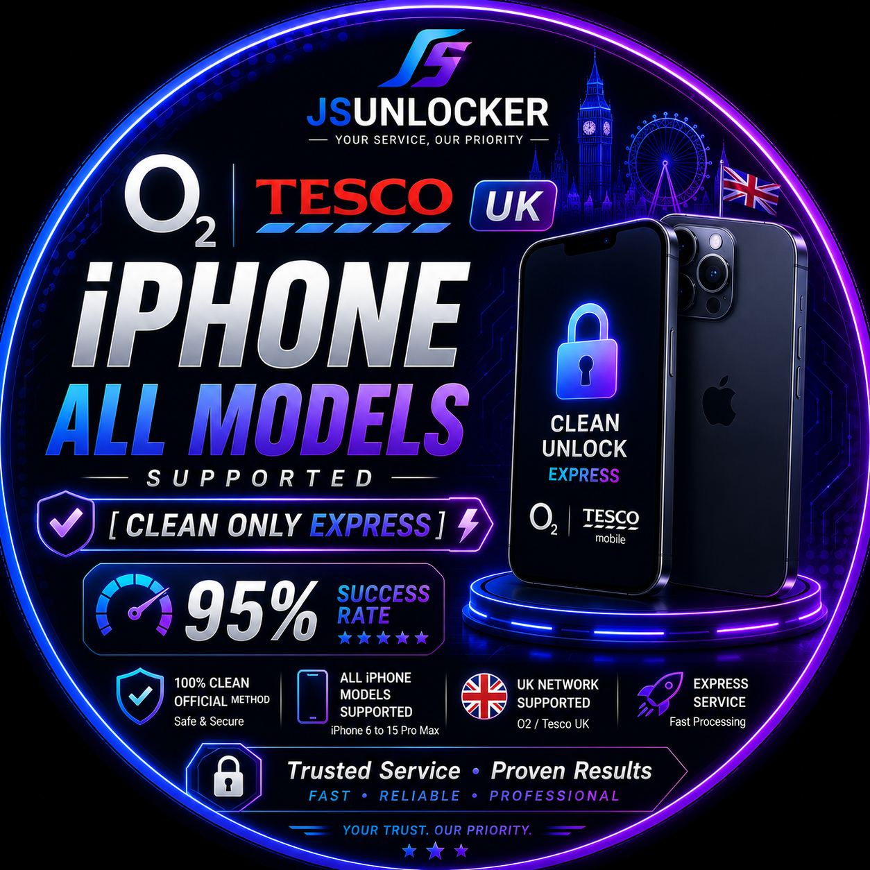 O2/Tesco UK - iPhone All Models Supported [Clean only Express] 