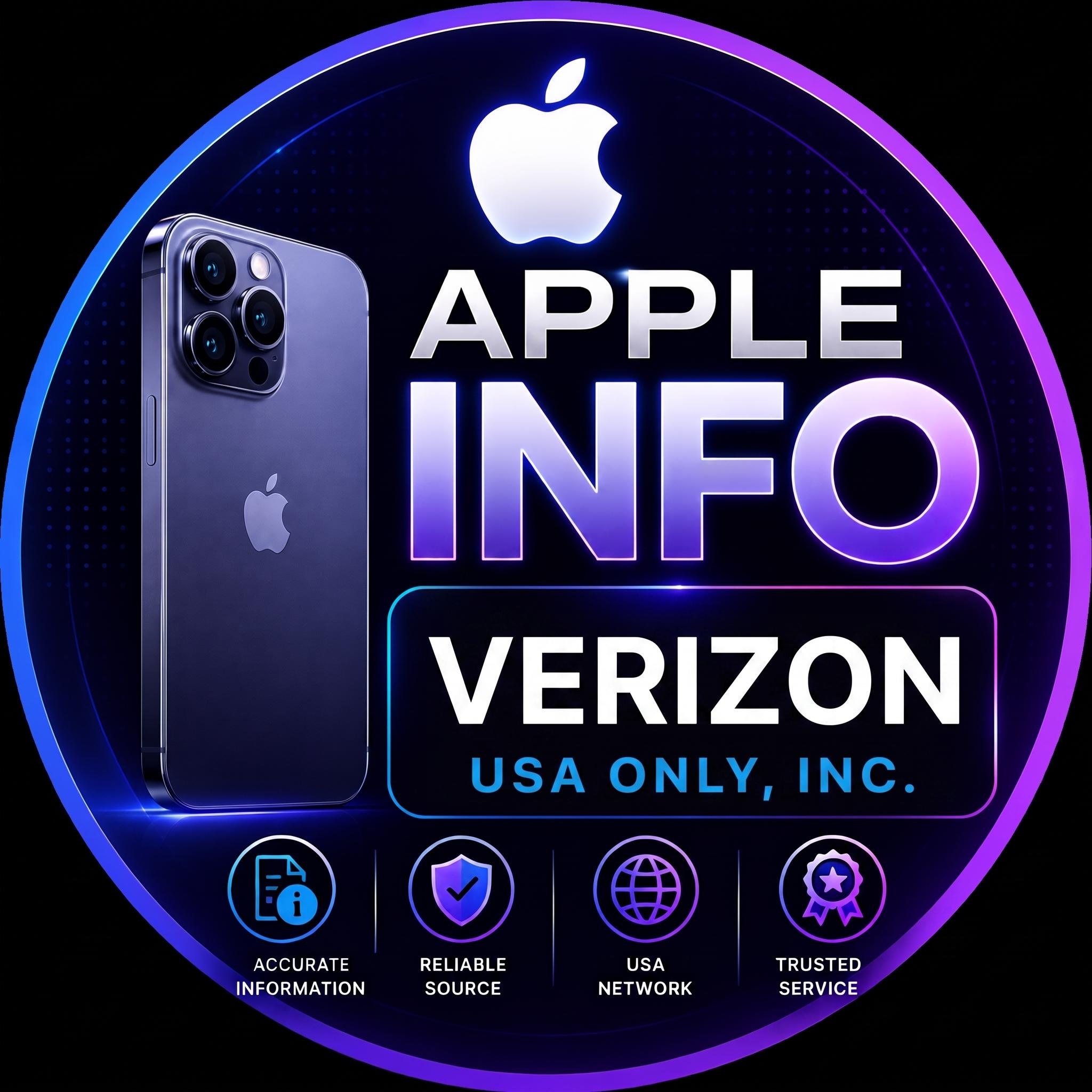 Apple Info - USA Verizon Only (Owner Info from Carrier Database)