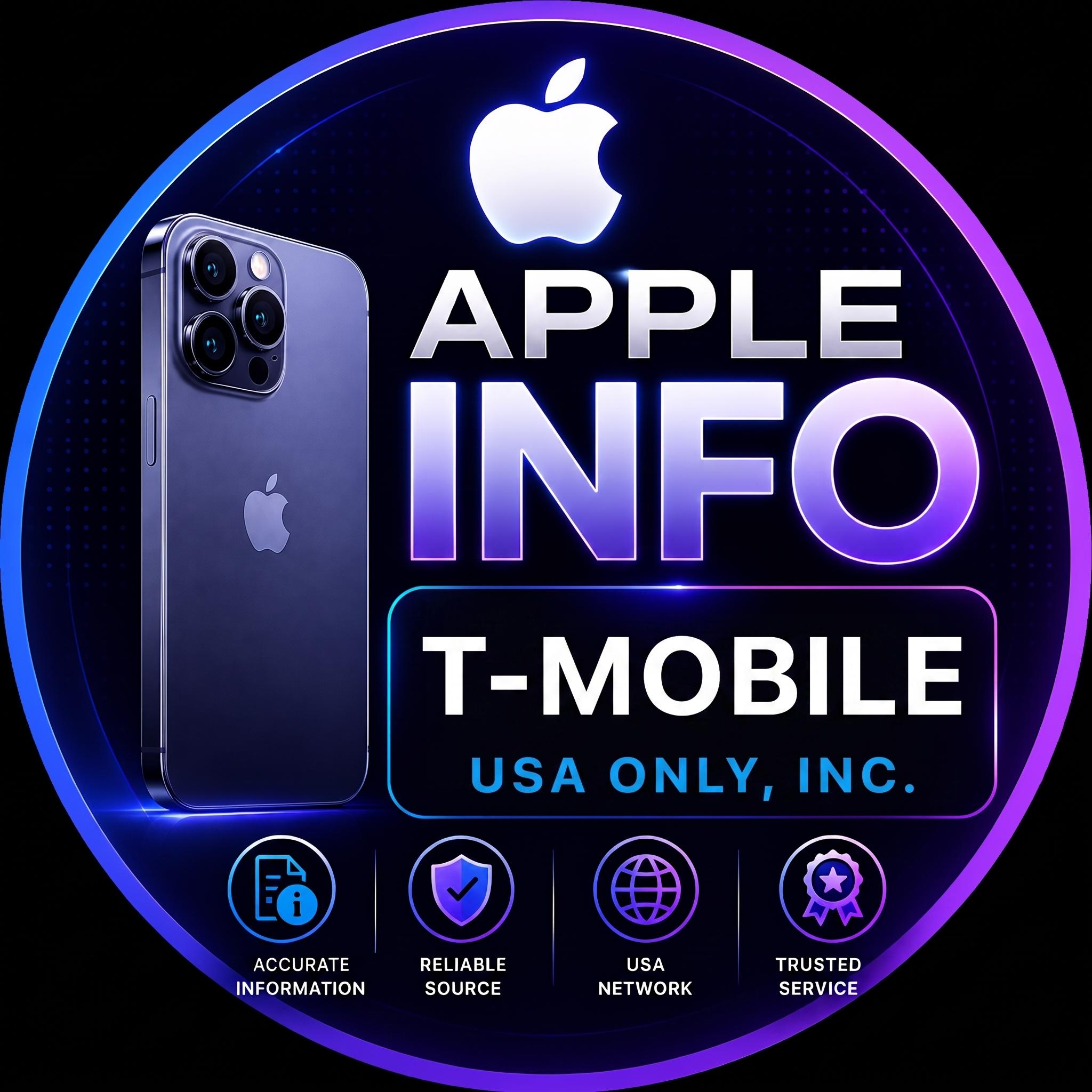 Apple info - T-MOBILE USA Only (Owner Info from Carrier Database)