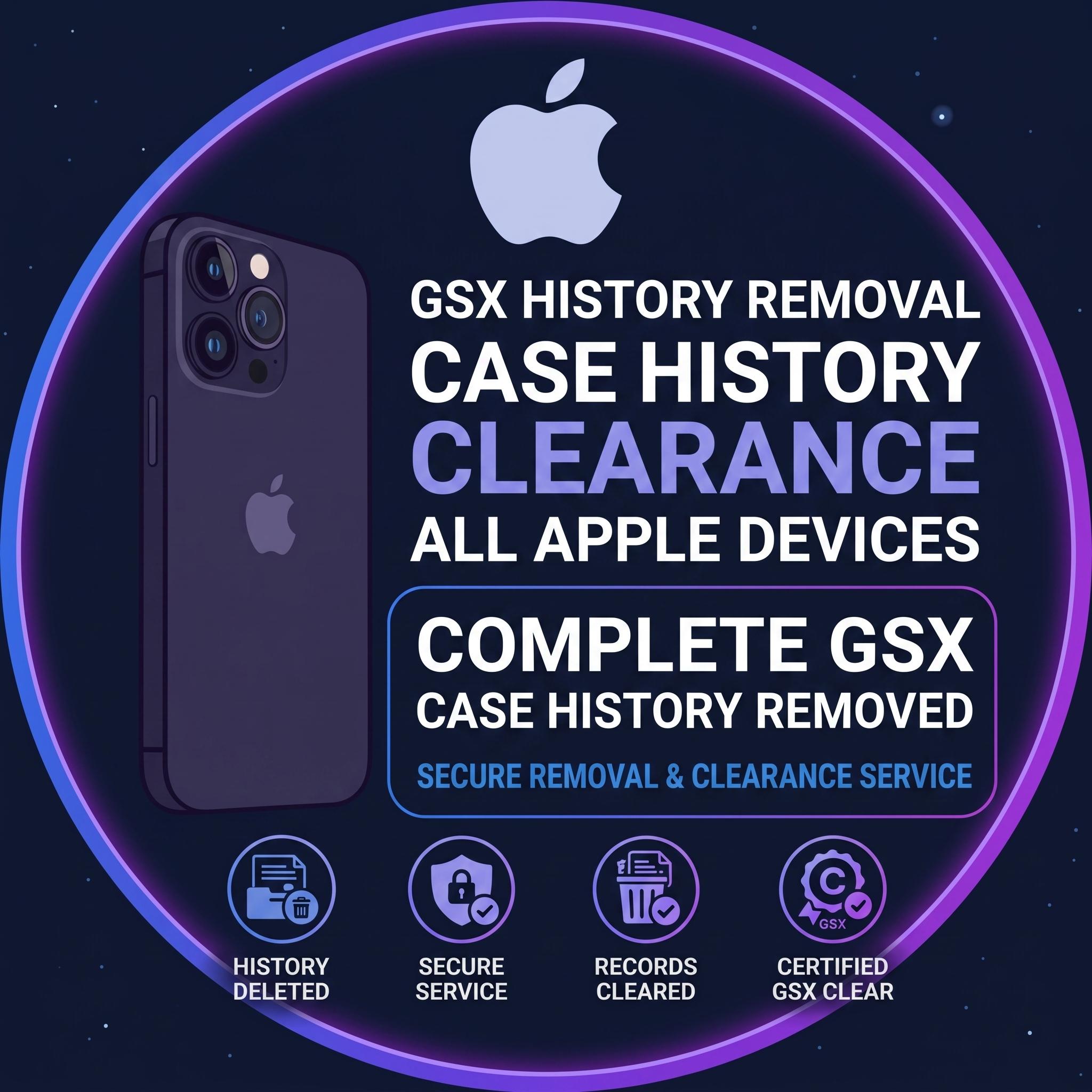 Apple Remove Cases History From GSX - Apple All Device (Not Remove iCloud) 2 Cases id