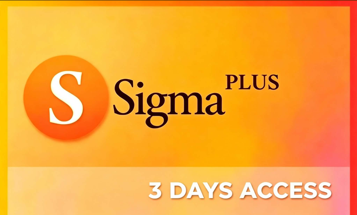 Sigma Plus Digital License Activation for - 3 Days